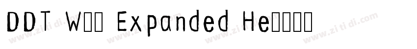 DDT W00 Expanded He字体转换 DDT W00 Expanded He字体转换
